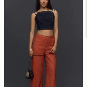 Women's Wide-Leg Pants linen